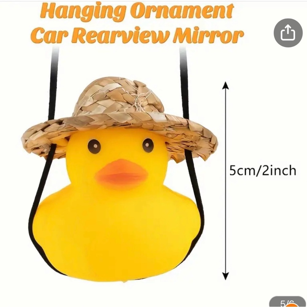 New Duck Duck Jeep Rubber Duck Rearview Mirror Ornament